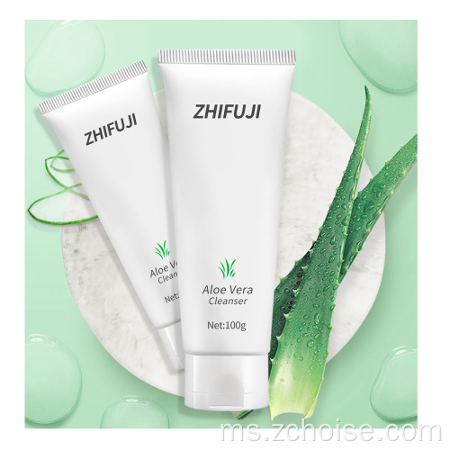 Pencuci muka pencuci muka berbuih aloe vera